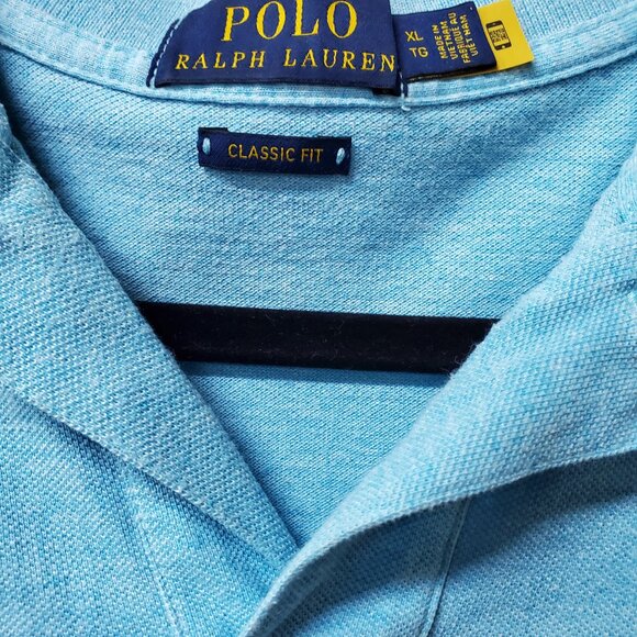 Polo Ralph Lauren Men’s XL Short Sleeve Blue Casual Polo Shirt Textured Pony - Picture 3 of 8